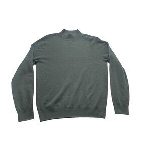 NWT GOBI Men Mongolian Cashmere Pullover Sweater Sz M Gray Long Sleeve 1a-32